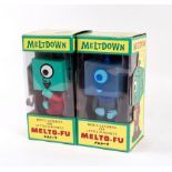 Two boxed Meltdown Melto-FU Devilrobots figures (2)
