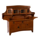 Liberty, British early 20th Century, a "New Studio" oak dresser/sideboard,