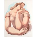 Mary Audsley (1919-2008)/Seated Woman/signed and numbered A/P IV/VII in pencil/colour lithograph,