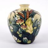 Moorcroft pottery, a Lamia vase, design by Rachel Bishop, of squat bulbous form, 17cm high,