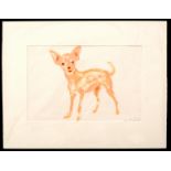 Clive Barker (born 1940)/Small Dog/signed lower right/watercolour, 22.