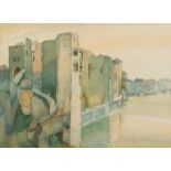 Evan Ivory (1931-2018)/Castle Ruins/signed and dated lower left Evan Ivory '75/watercolour,