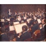 Ronald Morgan (born 1936)/The Cleveland Orchestra/oil on board, 23.