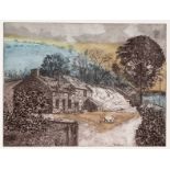 Leslie Duxbury (1921-2001)/The Mill House/four coloured etchings, plate size 24.75cm x 32.