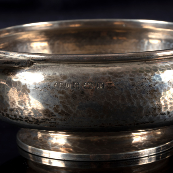 An Arts & Crafts silver bowl, A E Jones, Birmingham 1929, - Image 3 of 3