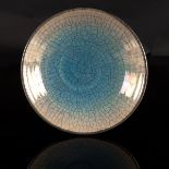 John Dunn (born 1944), a raku pottery shallow bowl,