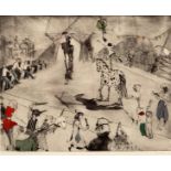 Carolyn Horton (Contemporary)/Ringside, Gifford's Circus/signed and inscribed/coloured aquatint, 39.