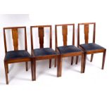 Gordon Russell, British 1920s, a set of four mahogany Weston standard chairs, design no.