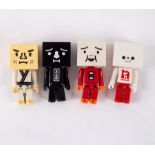 Ten Kubrik To-Fu Bros and To-Fu Mix boxed toy figures,