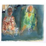 Michael Gibbison (born 1937)/Two Ladies/watercolour, 16cm x 18.5cm/The Soldier/watercolour, 53.