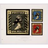 CNPD (Jimmy Cauty, British, born 1956) /1967 Arab Israeli Six Day War Commemorative Stamps 1, 2,