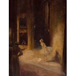 George Edmund Butler (20th Century)/Encore/a ballerina on stage taking curtain calls/artist's label
