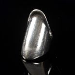 Mina Spiridis for Georg Jensen, a silver ring, circa 1999, stamped Georg Jensen, 925S and 256,