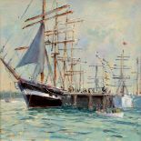 John Alford (born 1929)/Kruzenshtern among the Tall Ships at Falmouth/oil on board,