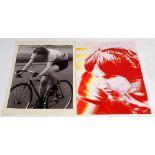 Silk screen prints of Mick Jagger look-a-like and other photos