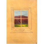 Winston Barnett (Contemporary)/Through a Window 2/monogrammed and dated lower right/watercolour,