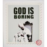 CNPD (Jimmy Cauty, British, born 1956)/God is Boring/limited edition print 5/78,