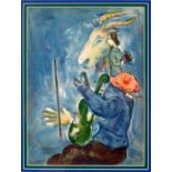 After Marc Chagall (1887-1985)/Printemps (Spring)/lithograph in colours, 34.5cm x 25.