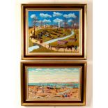 Pierre Guillaud (1914-2012)/Les Bucherons/signed; gallery labels to back/oil on board,