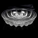 Lalique, a Chataignier pattern bowl in clear glass,