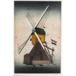 Alois Janak (born 1924)/Windmill/signed and dated 88 in pencil lower right,