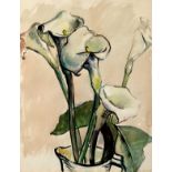 N Pearse/Lilies/signed lower right/watercolour, 49.