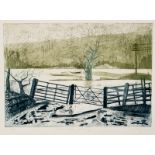 Leslie Duxbury (1921-2001)/Flooded Pasture, Llandovery/signed in pencil,