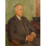 Sir William Coldstream CBE (1908-1987)/Portrait of Charles Harold St John Hornby/half length,