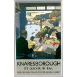 After Henry George Gawthorn (1879-1941)/Knaresborough, It's Quicker by Rail/lithographic poster,