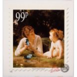 CNPD (Jimmy Cauty, British, born 1956)/Temptation, 99p stamp/limited edition print 10/99,
