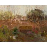 Ann Patrick (born 1937)/The Walled Garden/signed lower right/oil on canvas,