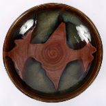 Ray Finch (1914-2012) for Winchcombe Pottery, a large stoneware bowl, rust,