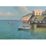 G Mariani (20th Century)/Italian Coastal View,