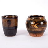 Michael Cardew (1901-1983) for Winchcombe Pottery, a stoneware beaker with tenmoku glaze,