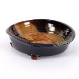 Francoise Dufayard (born 1960), a ceramic bowl of irregular circular form, deep sided,