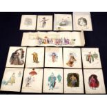 20th Century/Fashion Designs/a folio of various vintage and other costume and fashion designs [qty]