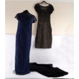 Two dresses designed by Michael Sherard,