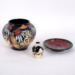 Moorcroft Pottery, Apollo Butterfly vase by Sian Leeper, 2005, 11cm high,