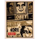 Obey (Shephard Fairey American, born 1970)/The Medium is the Message/limited edition 97/140,