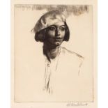 Gerald Leslie Brockhurst (1890-1978)/Chiquita (1923/4)/signed in pencil/etching, 16.5cm x 13.