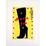 Anna Pigalle/All Over You/signed and dated '07, limited edition screenprint 8/20,