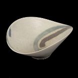 Jack Doherty (born 1948), a soda-fired porcelain altered bowl,