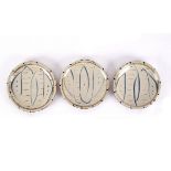 Michael Cardew (1901-1983) for Wenford Bridge Pottery, three stoneware plates,