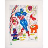 Daniel Johnston (American 1961-2019)/Queenie was a Dog/print,