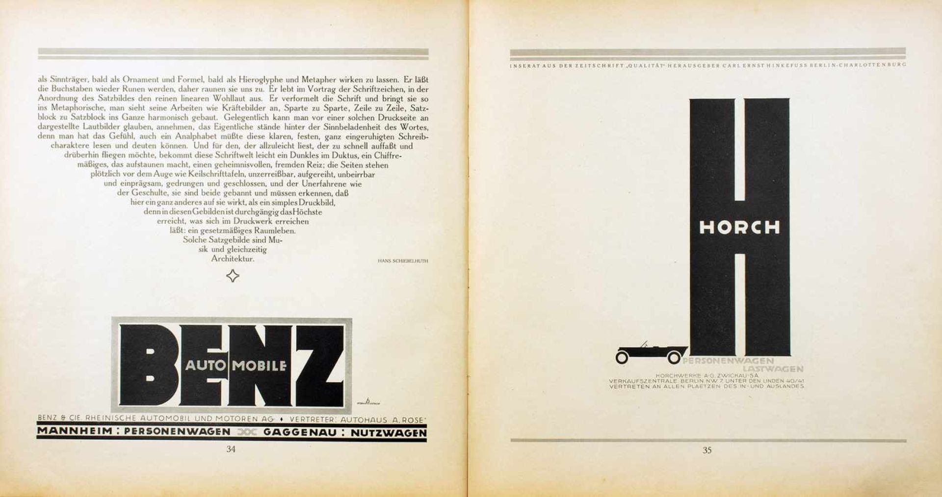 Carl Ernst Hinkefuss - 10 Jahre deutsche Werbe-Graphik. Herausgegeben von Carl Hinkefuß. Berlin, - Bild 6 aus 6