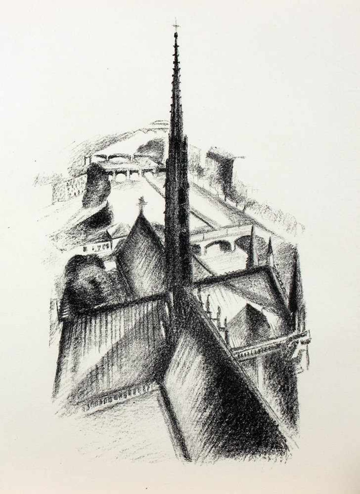 Robert Delaunay - Joseph Delteil. Allo! Paris! Avec vingt lithographies par Robert Delaunay. - Bild 4 aus 4