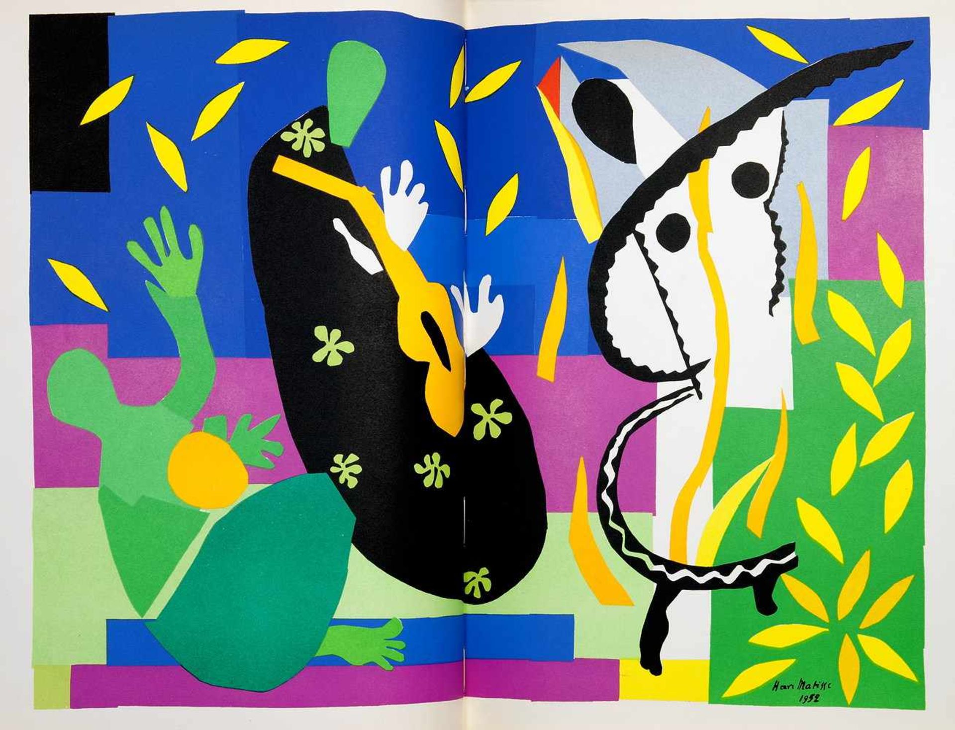 Henri Matisse - Dernières uvres de Matisse. 1950-1954. Paris, Revue Verve 1958. Mit 39 farbigen