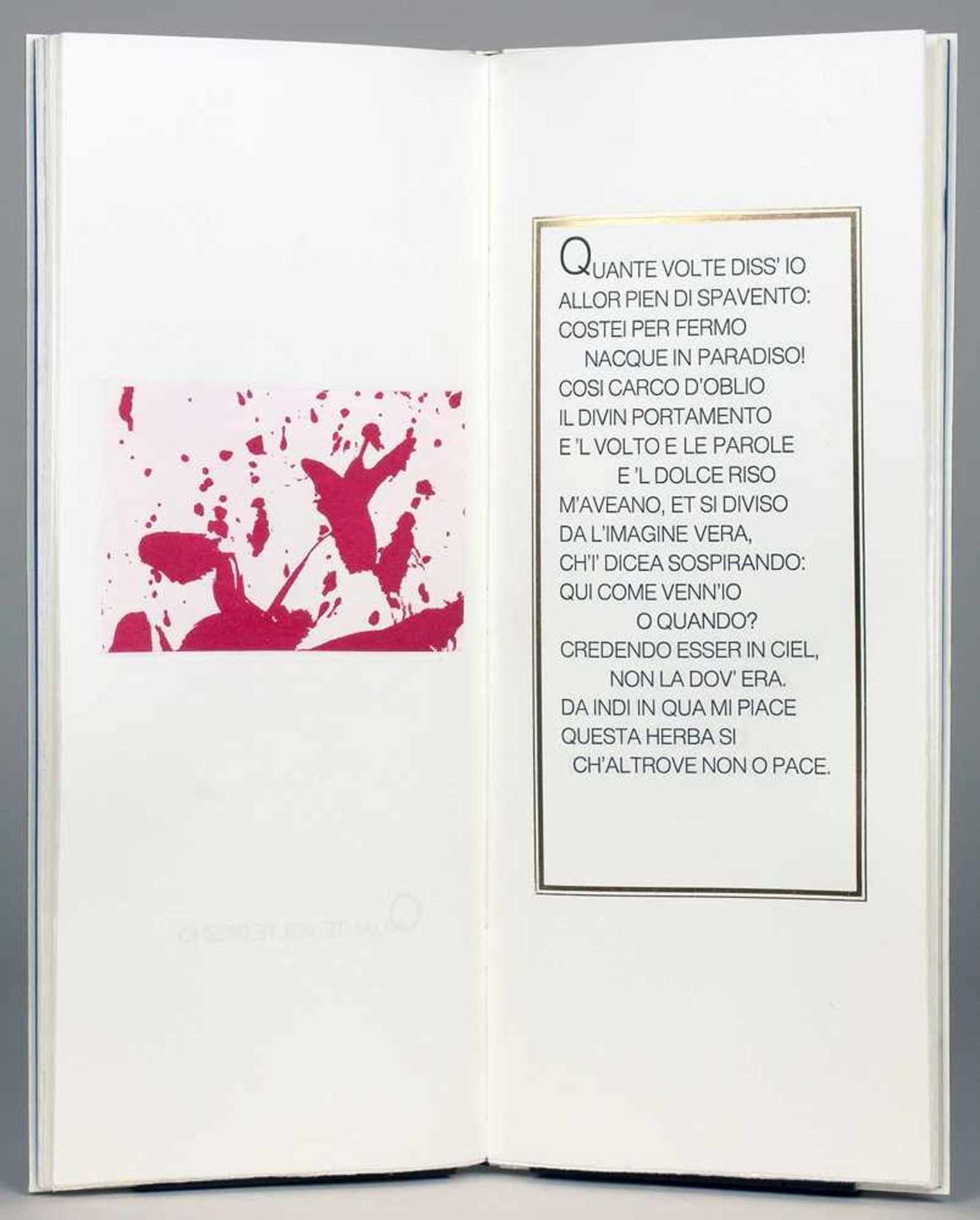 Kaldewey Press - Francesco Petrarca. Canzoniere CXXVI. Poestenkill, New York 2013. Mit fünf farbigen - Bild 8 aus 8