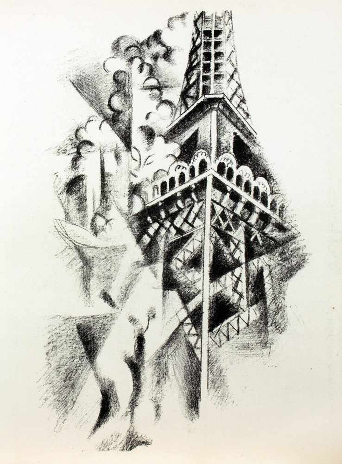 Robert Delaunay - Joseph Delteil. Allo! Paris! Avec vingt lithographies par Robert Delaunay. - Bild 3 aus 4