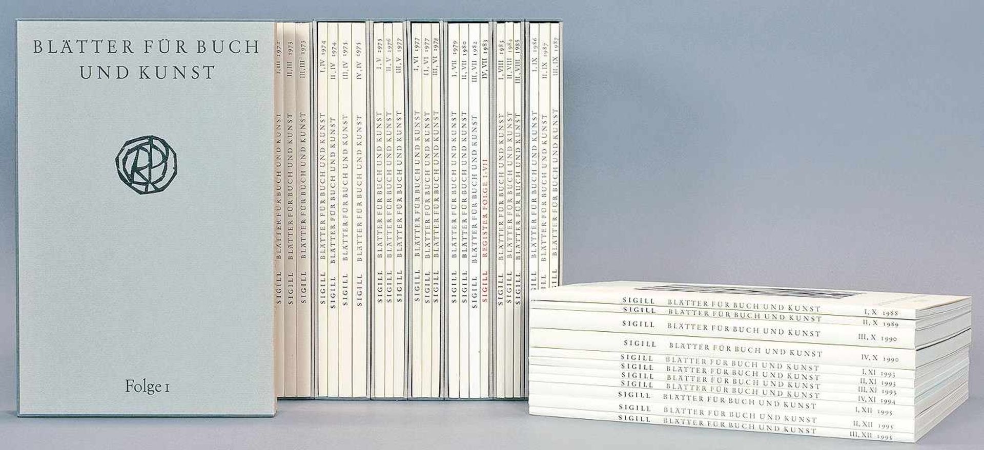 Otto Rohse - Sigill. Blätter für Buch und Kunst. Folge I-XIII in 42 Heften. Hamburg 1969-1999. Mit